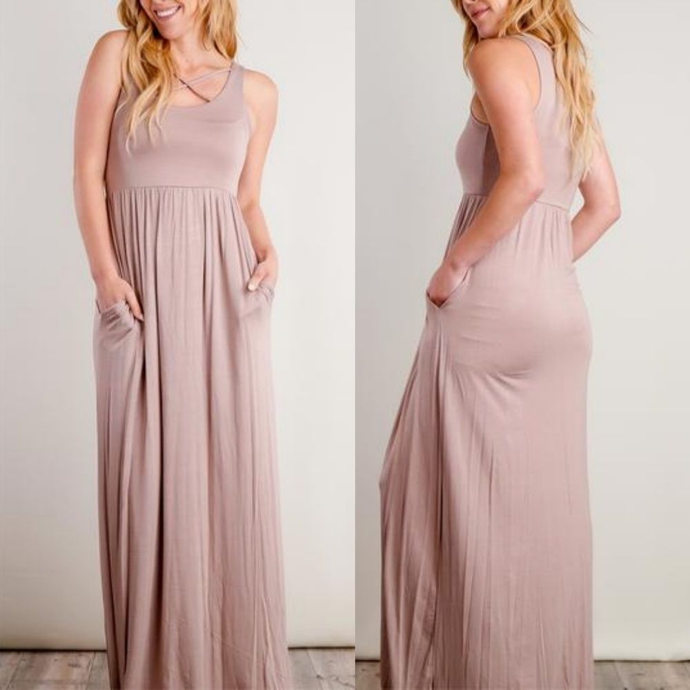 Mocha Maxi Dress S M L